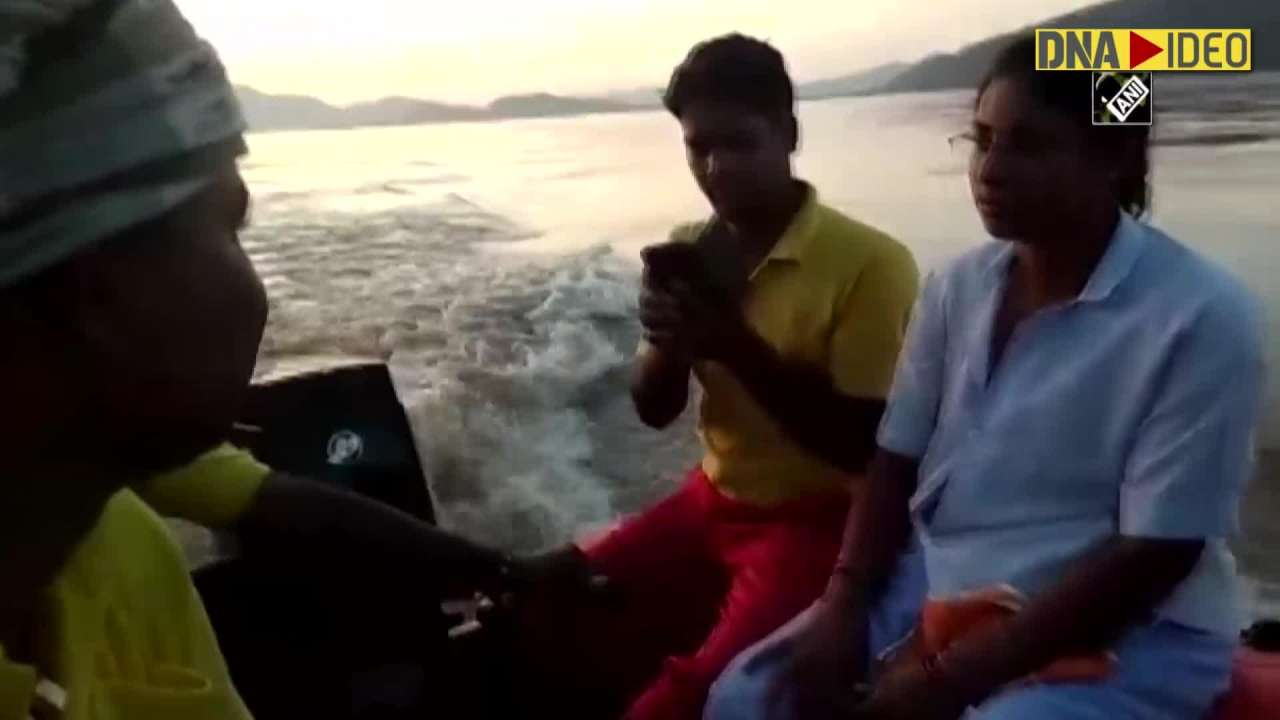 Odisha floods: fire service team rescues woman and her newborn in nayagarh