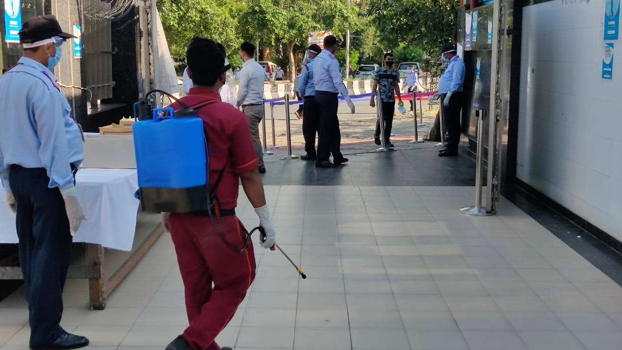 Precautionary measure at exam centers