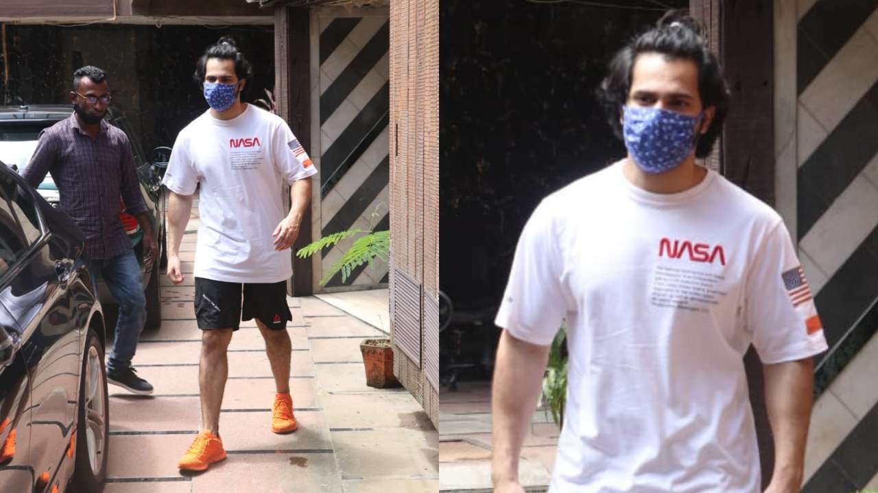 Varun rocking a ponytail