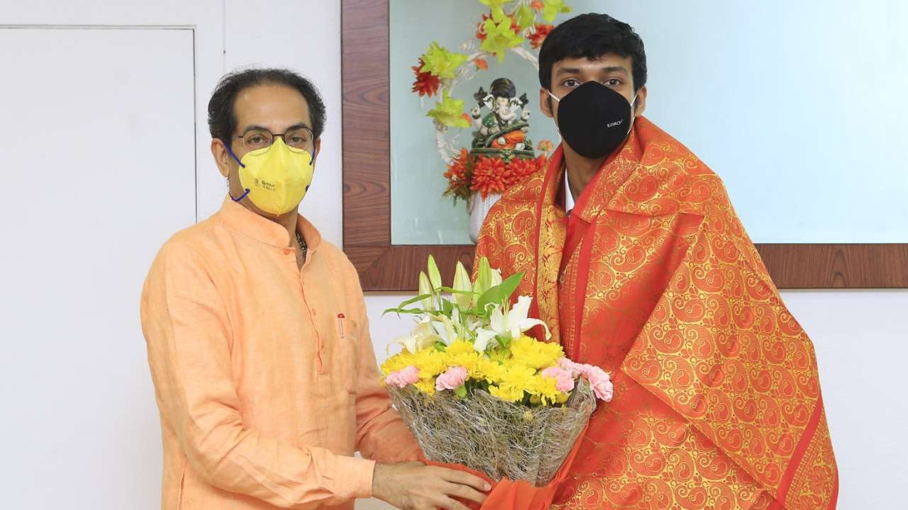 Maharashtra Chief Minister Uddhav Thackeray and Chirag Shetty