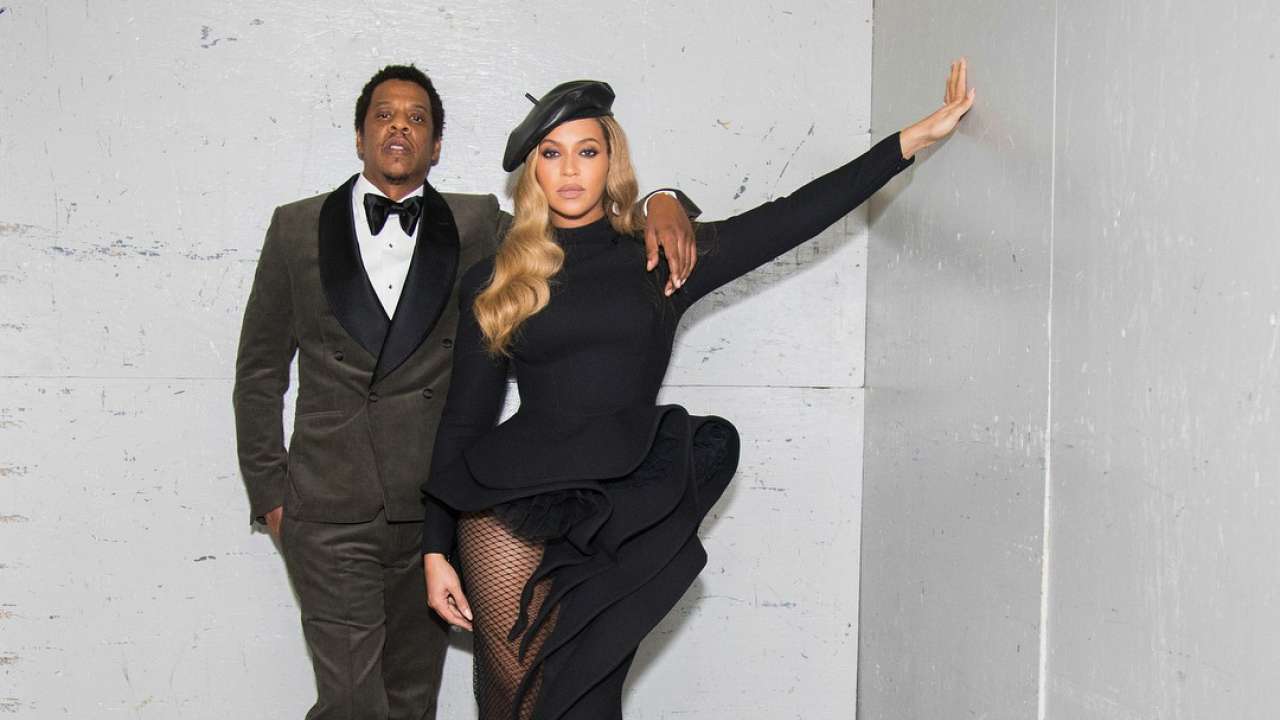 Beyonce with Jay-Z