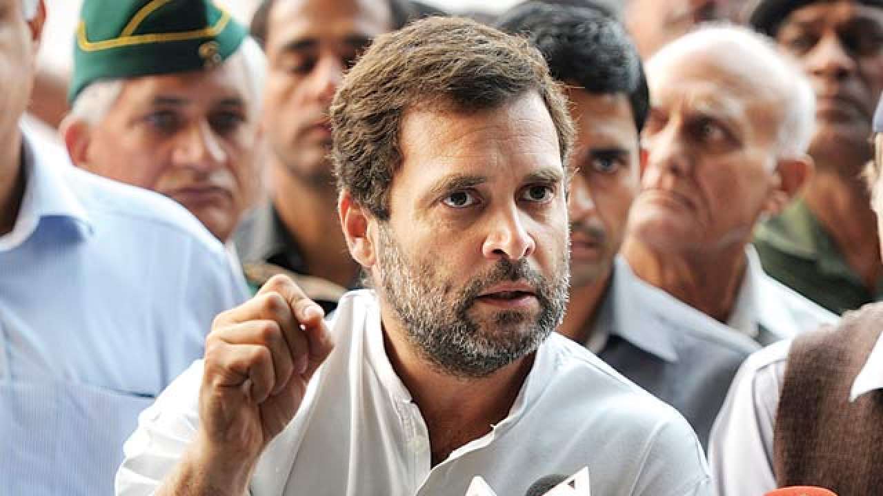 Congress leader Rahul gandhi