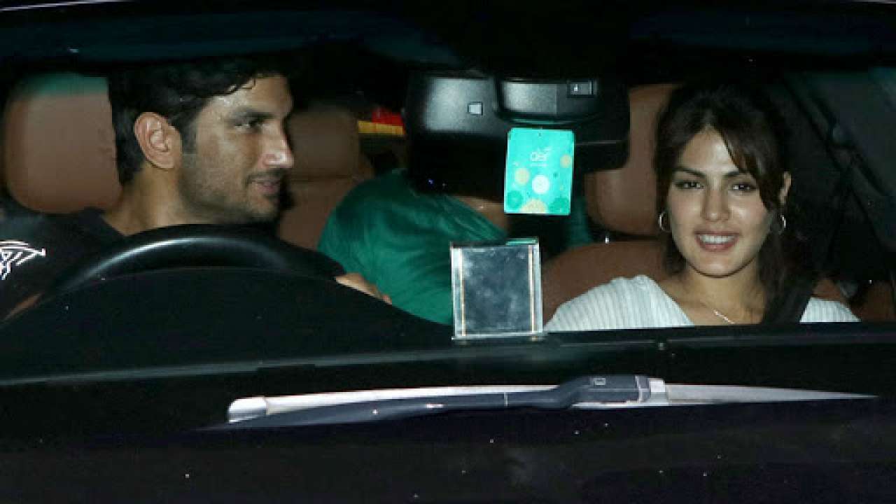 Sushant Singh Rajput with Rhea Chakraborty