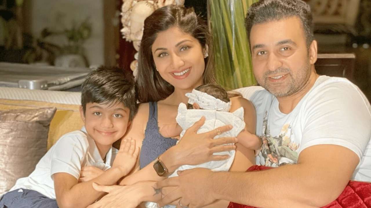 Watch Shilpa Shetty Wishes Cookie Raj Kundra On His Birthday Daughter Samisha Makes Appearance Shilpa shetty, raj kundra's daughter samisha turns 40 days. watch shilpa shetty wishes cookie
