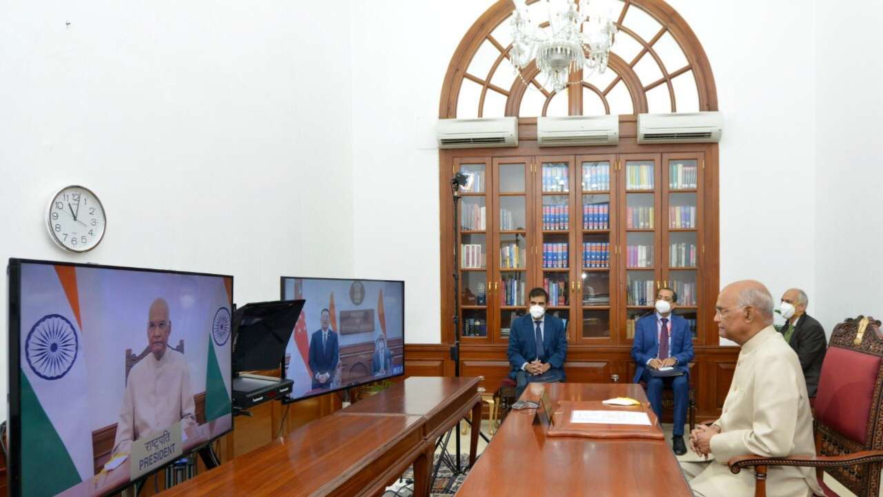 Presient Ram Nath Kovind at virtual ceremony