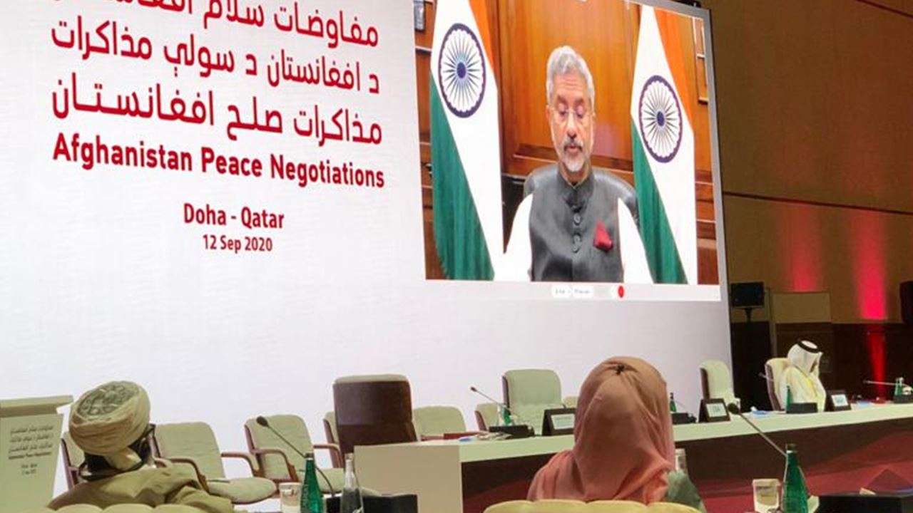 S Jaishankar at Afghan-Taliban peace talks