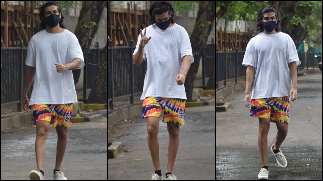 Harshvarrdhan Kapoor Aces Street Style In A Funky Black Tee & Pricey Beach  Shorts