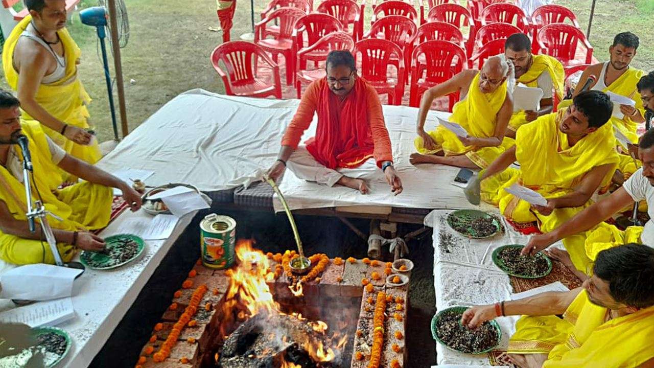 Mahayagya performed by 11 Vedic Brahmins