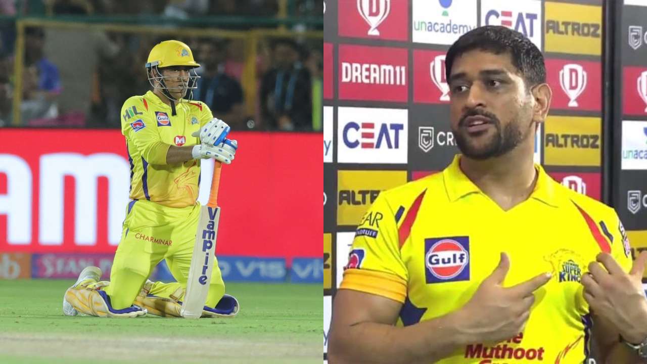 IPL 2020 - MS Dhoni reveals WHY he demoted himself to no.7 in RR vs CSK thriller