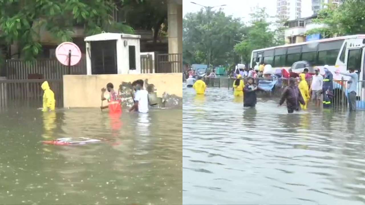 Mumbai: Incessant rainfall disrupts road, rail traffic ...