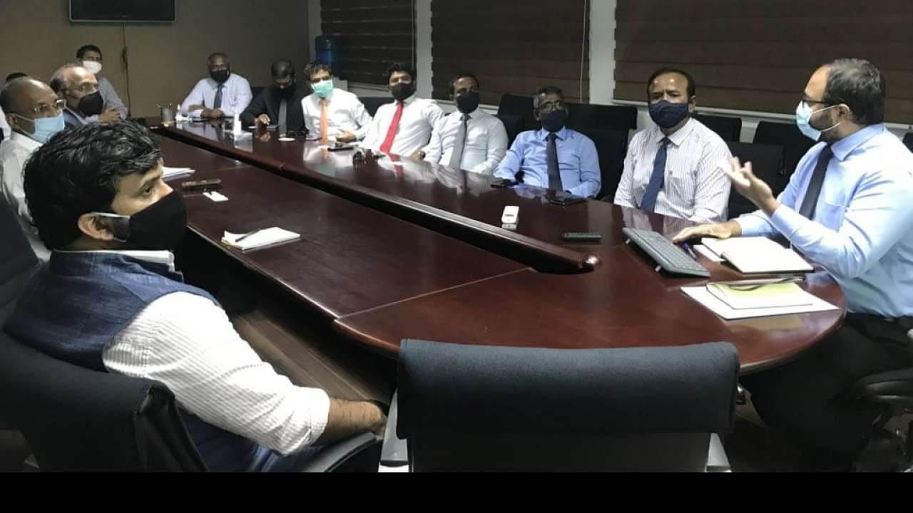 Airports Authority of India (AAI) team in the Maldives
