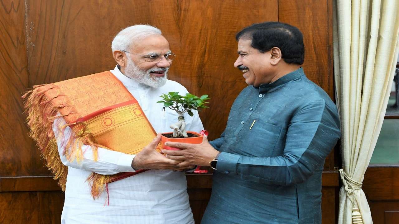Suresh Angadi with PM Modi