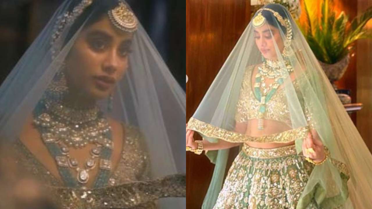 Janhvi exudes old-world charm