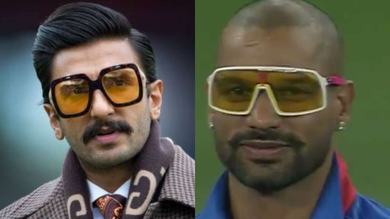 Did Ranveer Singh Give Him That Twitter Trolls Shikhar Dhawan S Special Glasses From Csk Vs Dc Clash