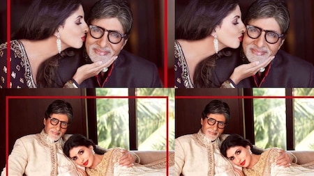 The picture and emojis speak louder than words for Amitabh Bachchan-Shweta Nanda