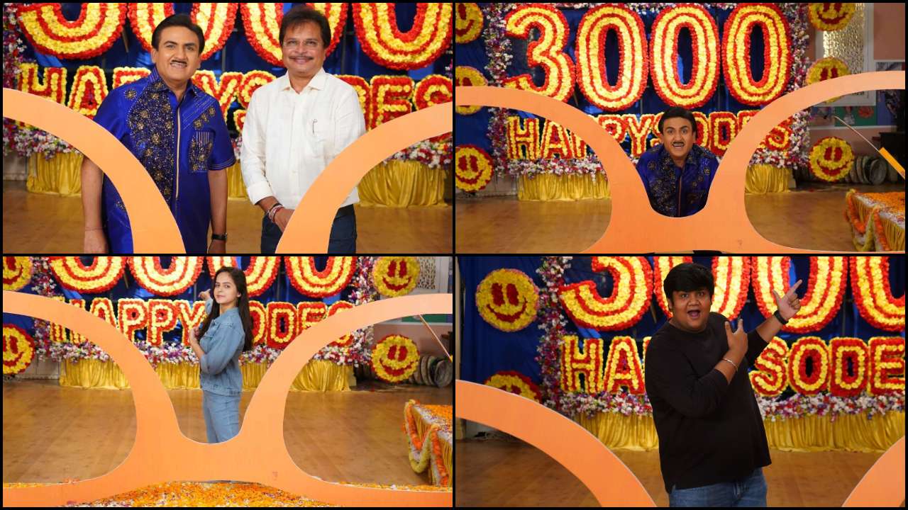 'Taarak Mehta Ka Ooltah Chashmah': Dilip Joshi, Asit Kumarr Modi, others pose at 3000 Happysodes celebrations
