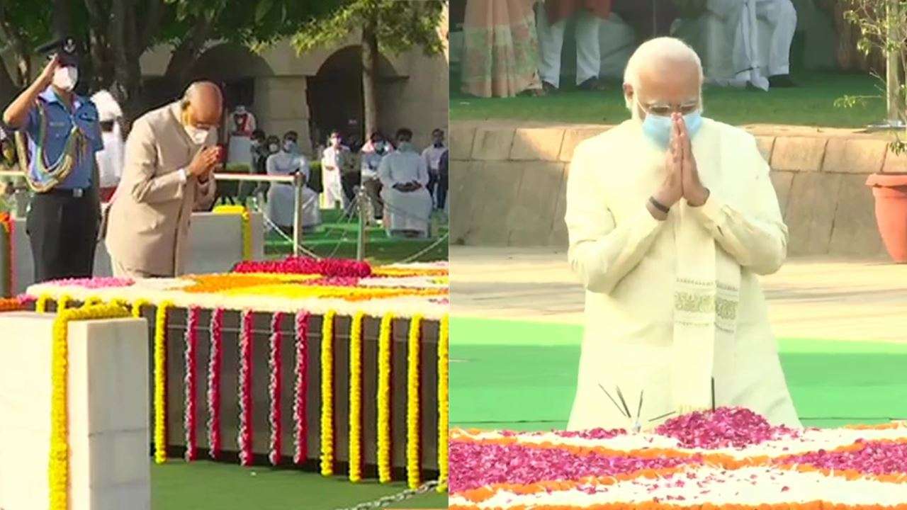 President, PM Modi pay homage to Mahatma Gandhi at Raj Ghat