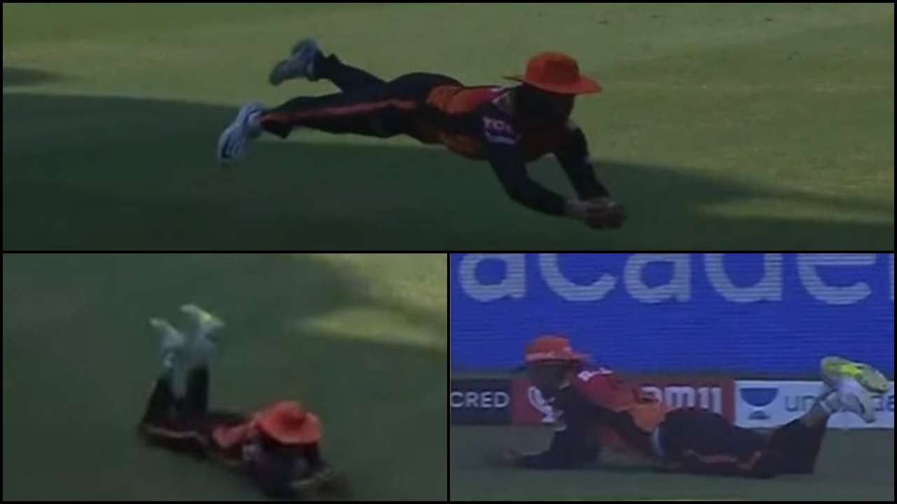 IPL 2020: Netizens excited after Manish Pandey takes 'Superman' catch ...
