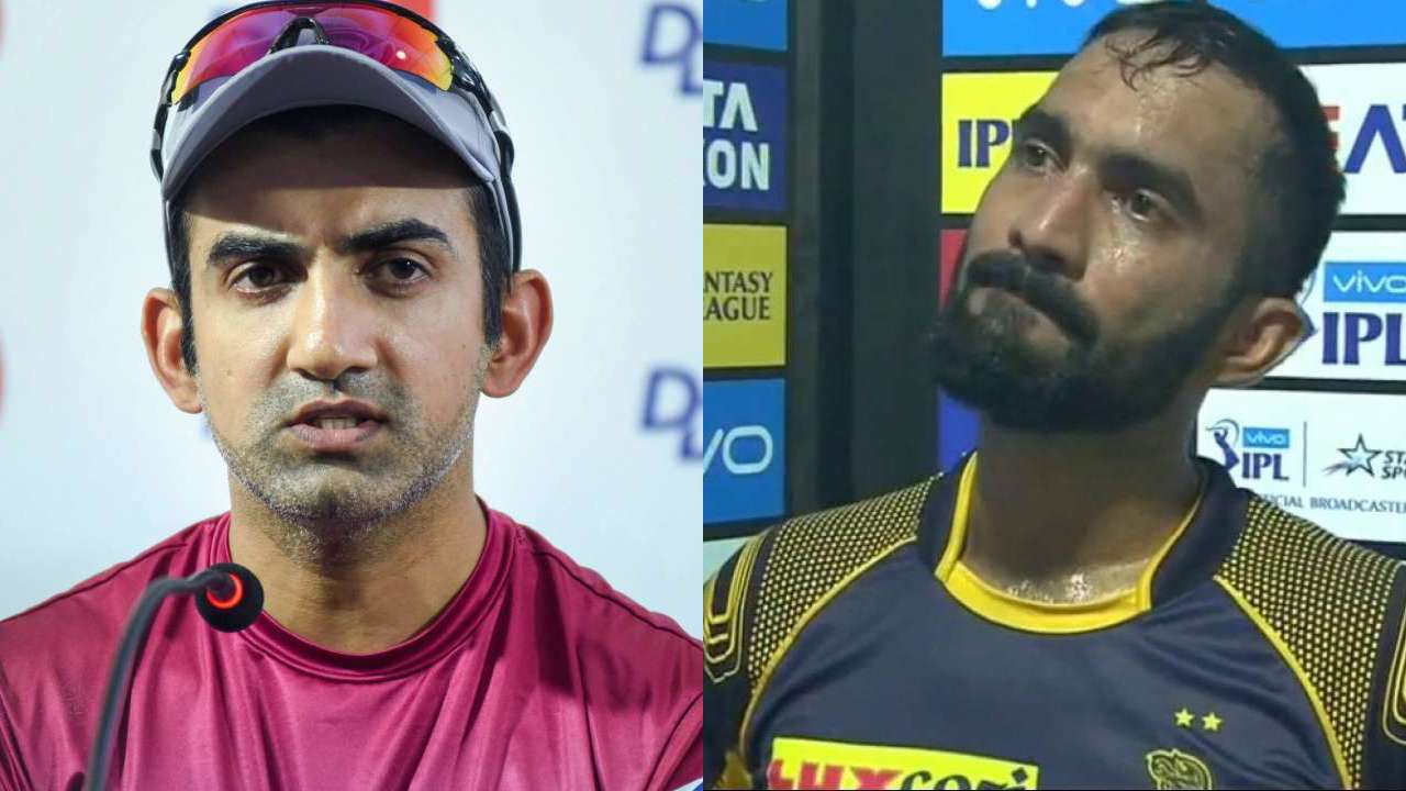 Ipl 2020 Gautam Gambhir Gives Verdict On Dinesh Karthik Batting Ahead Of Eoin Morgan For Kkr