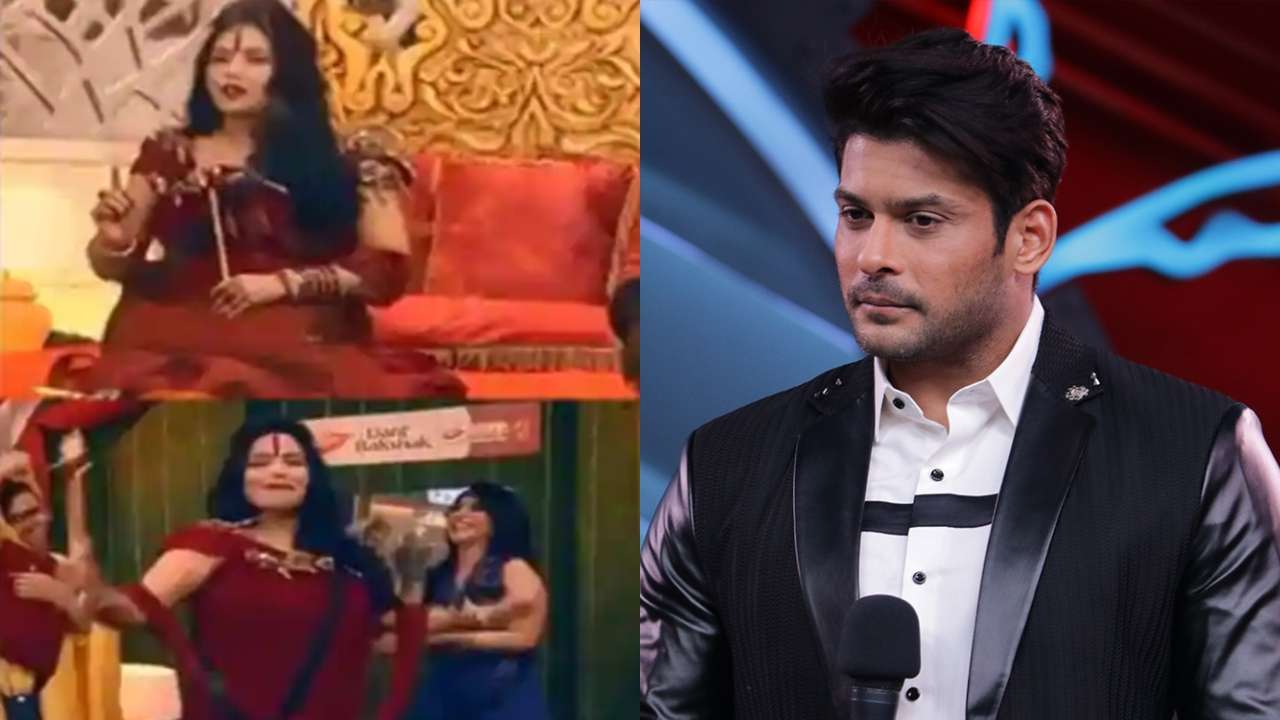 Over-excited Sidharth Shukla seeks Radhe Maa's blessings inside 'Bigg