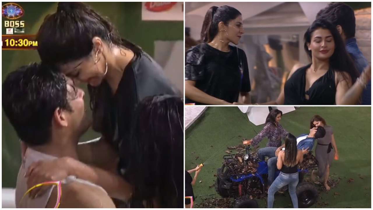 Abha Paul Hd Porns - Watch: Nikki Tamboli and Sidharth Shukla's steamy rain dance in 'Bigg Boss  14' grabs eyeballs