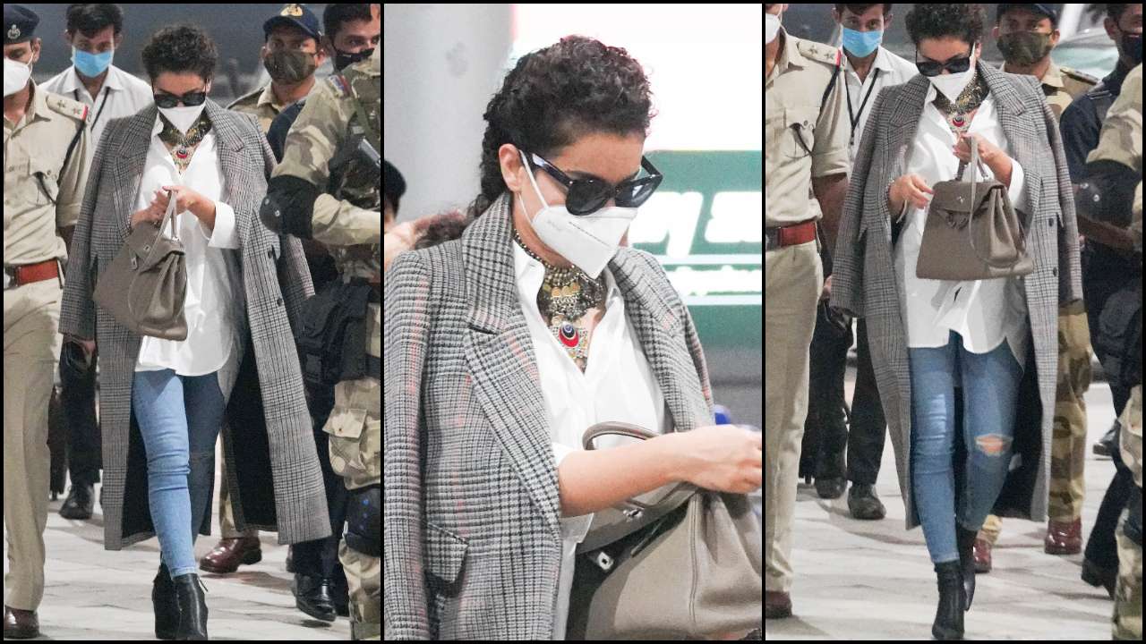 Photos: Kangana Ranaut Dons Stylish Airport Look As She Leaves ...