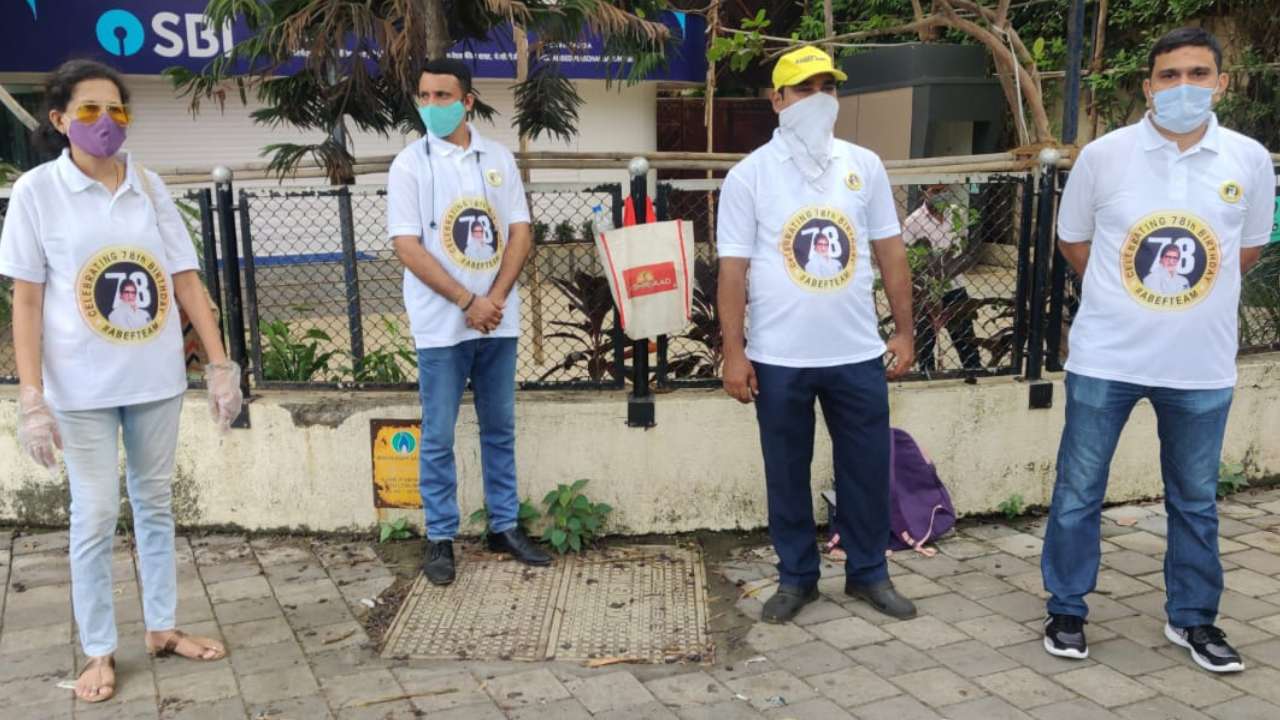 Amitabh Bachchan's fans assemble outside his residence