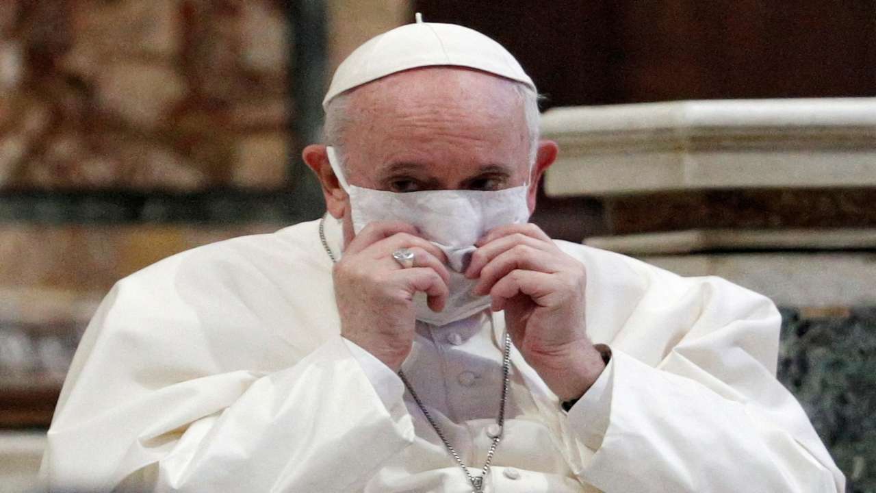 The Pope Celebrity Face Mask 