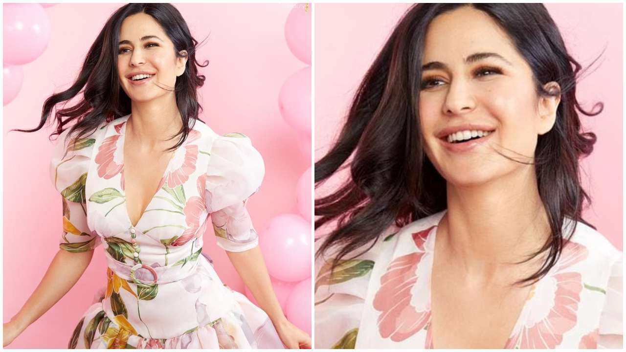 Katrina Kaif achieves perfect brunch look with pink floral print dress; Can  you guess the price?
