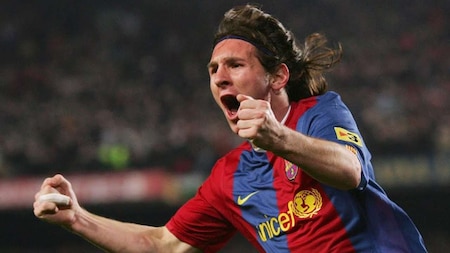Lionel Messi's hat-trick in the 2006-07 season