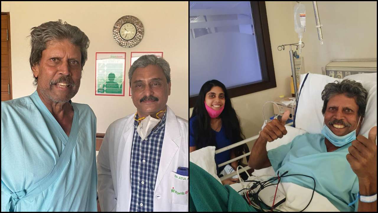Kapil dev 'absolutely fine' and discharged from hospital after angioplasty, chetan sharma shares picture