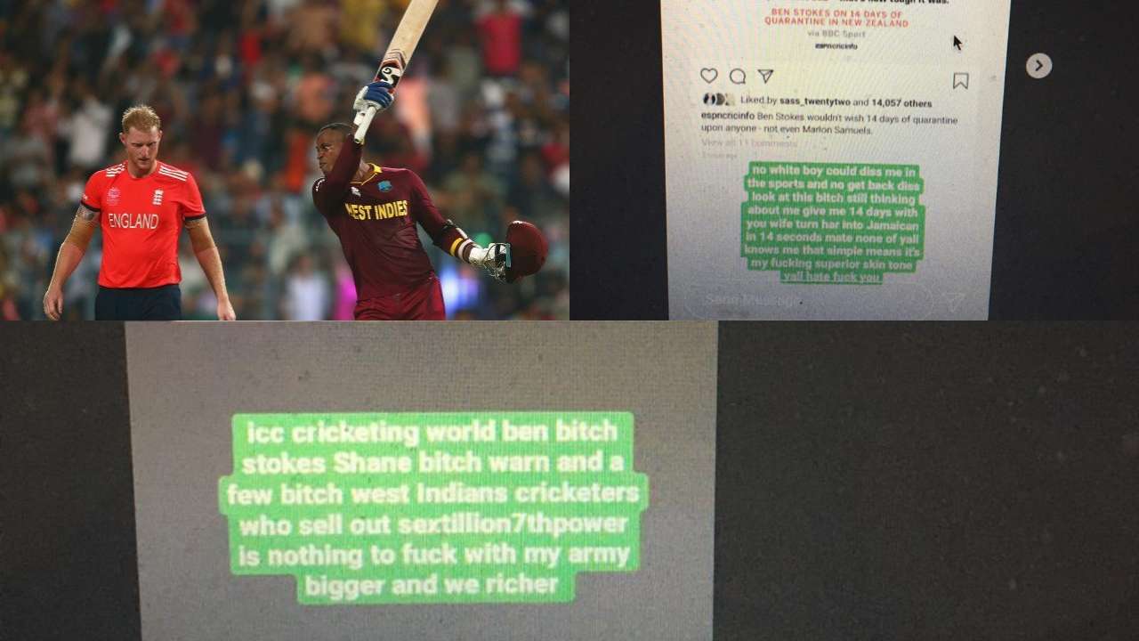 Marlon Samuels personally 'abuses' Ben Stokes after ...