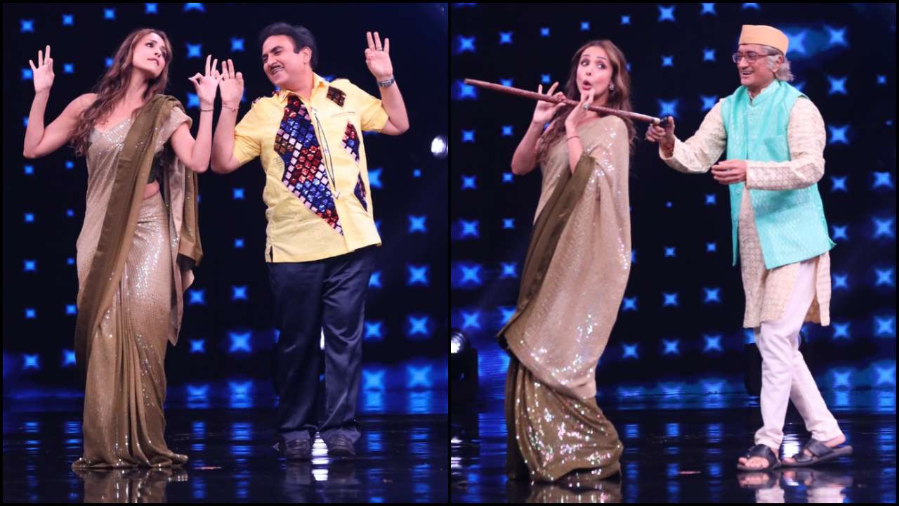 Malaika Arora shakes a leg with Jethalaal and Babuji