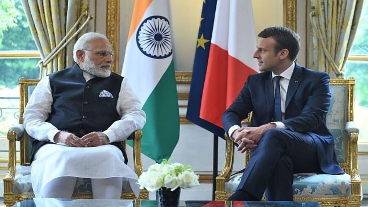 PM Narendra Modi, Emmanuel Macron