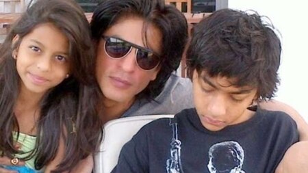 Shah Rukh Khan with his babies
