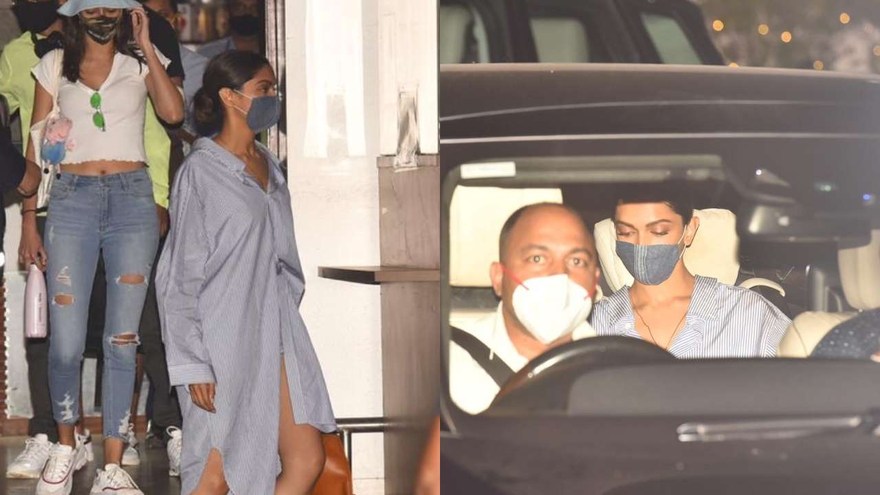 Deepika padukone makes first appearance since ncb summoning; exits mumbai airport with ananya, siddhant
