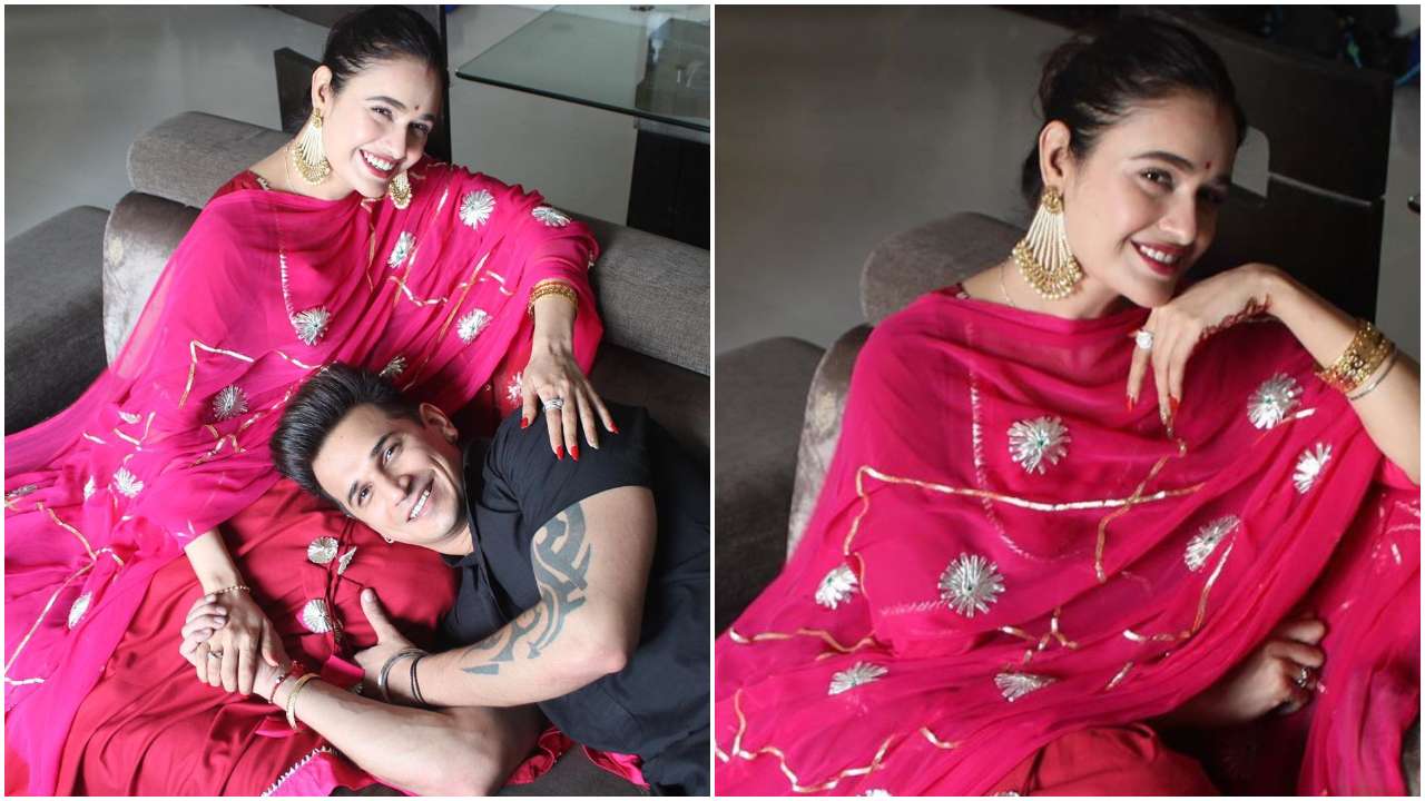 1280px x 720px - Yuvika Chaudhary reacts to pregnancy rumours after viral Karwa Chauth video  with Prince Narula