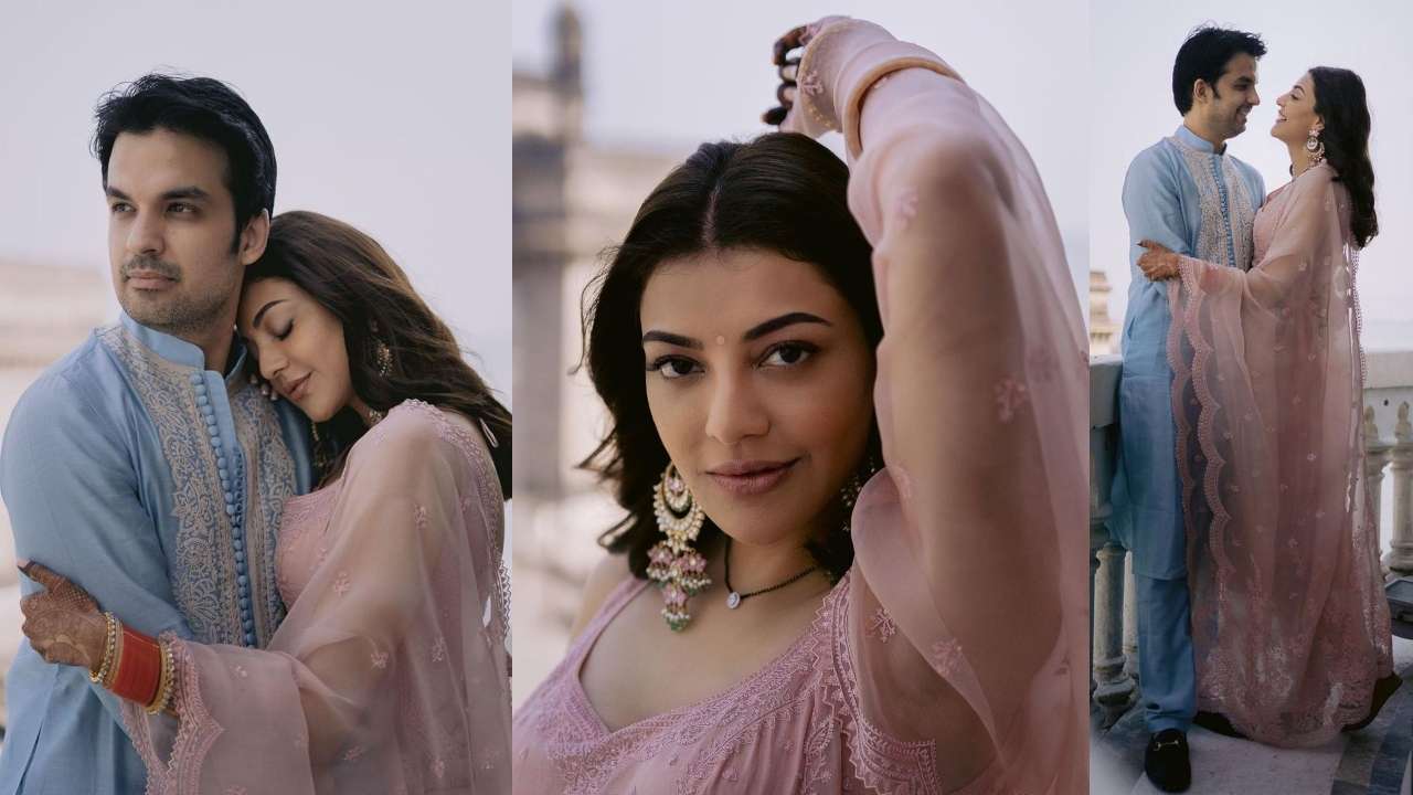 1280px x 720px - Kajal Aggarwal-Gautam Kitchlu get romantic at Gateway of India; her  mangalsutra takes away all attention