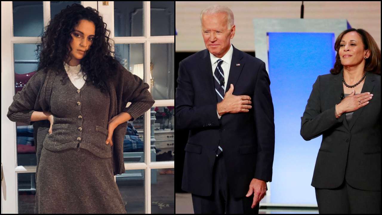 Kangana Ranaut, Joe Biden, Kamala Harris