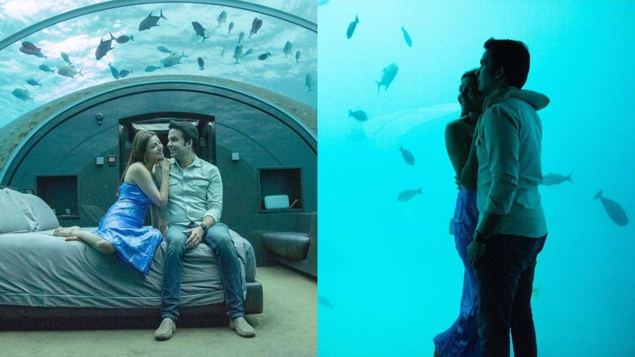 Kajal Aggarwal-Gautam Kitchlu's new pictures from their underwater resort  in Maldives are all things romantic!