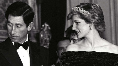 Princess Diana accompanies husband Charles