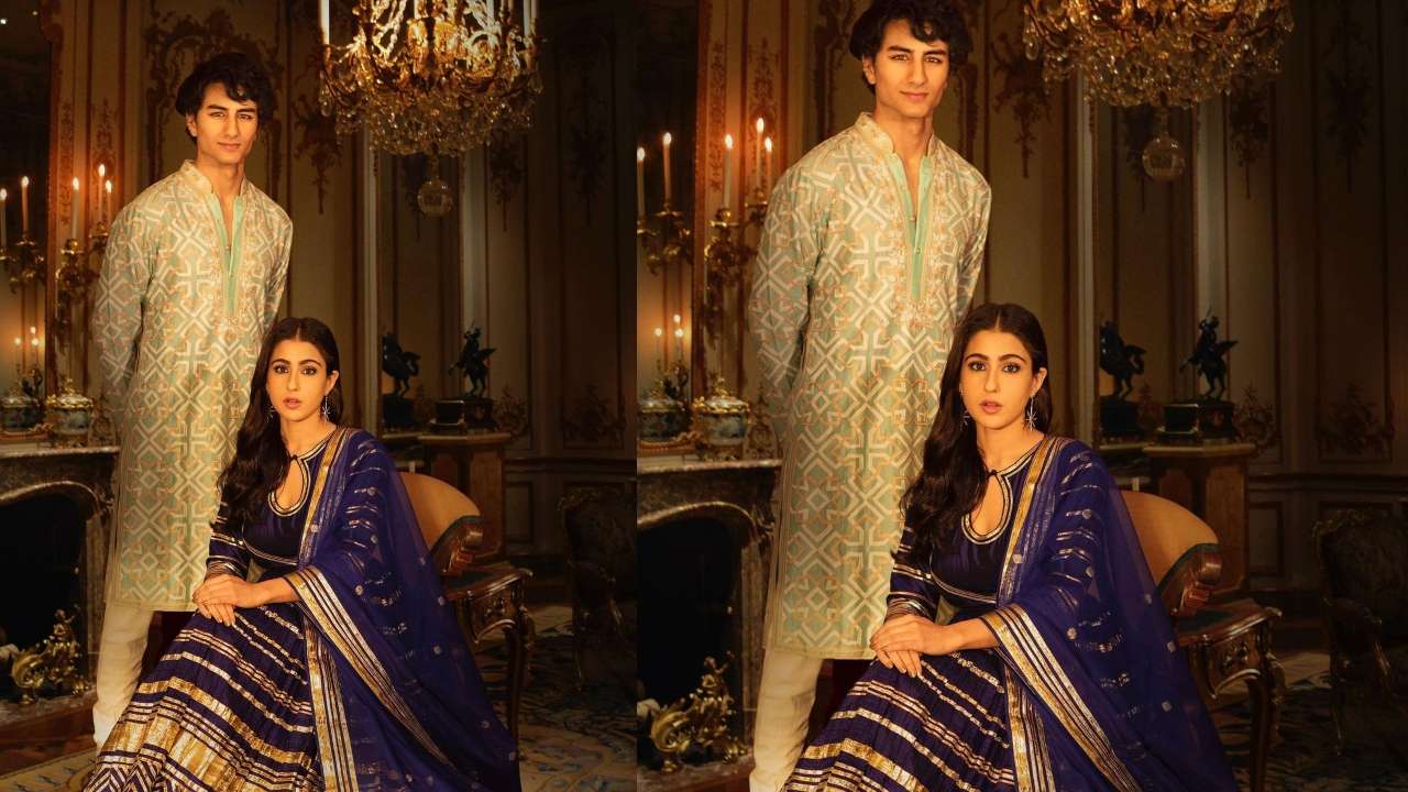 Sara Ali Khan-Ibrahim Ali Khan rock the Abu Jani-Sandeep Khosla costumes