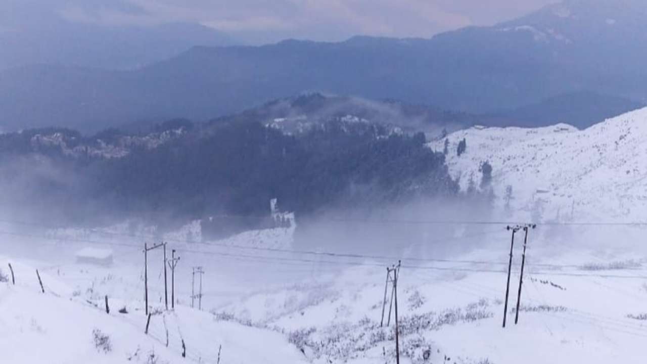 Snowfall in Beautiful Gulmarg