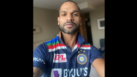 Shikhar Dhawan sports new jersey for IND vs AUS