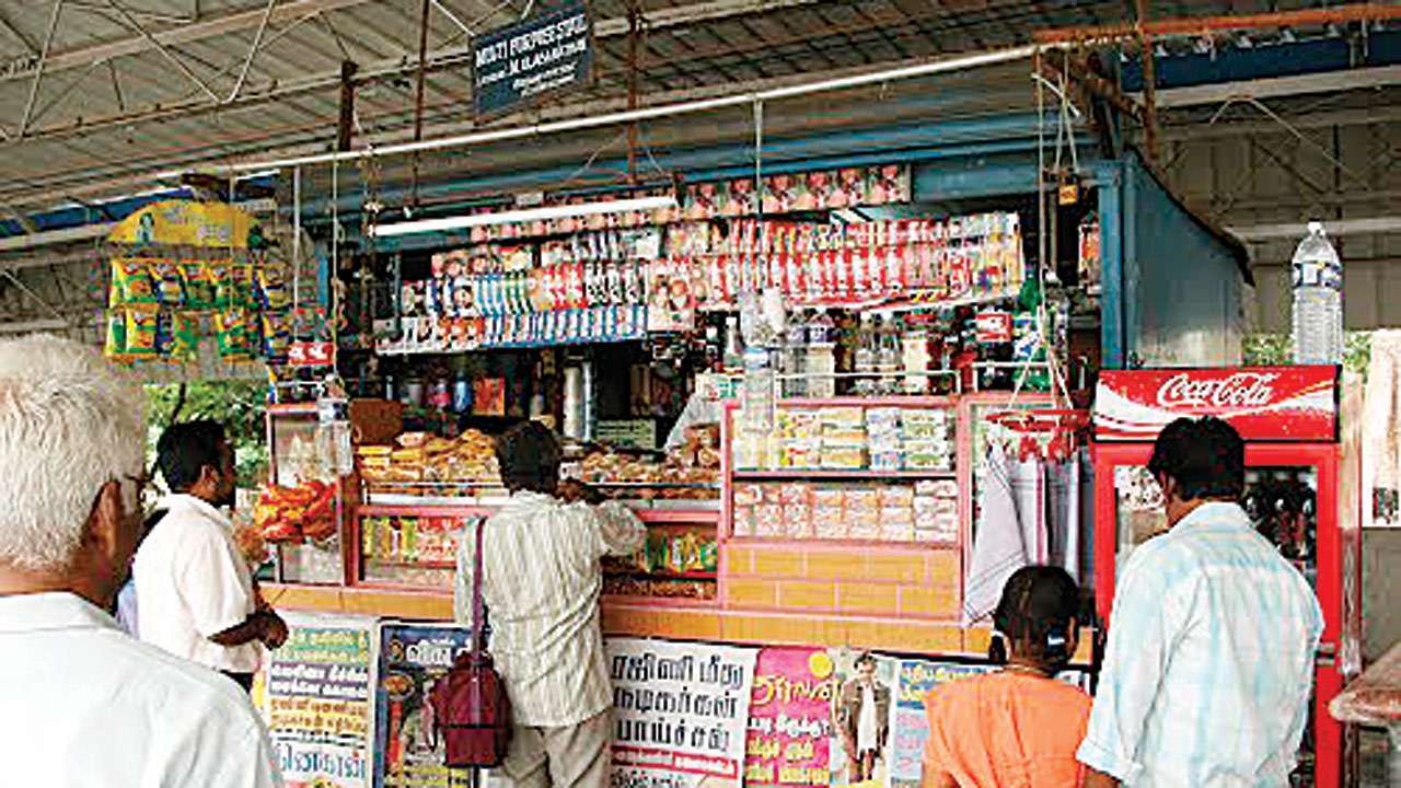 Railway station tea stalls