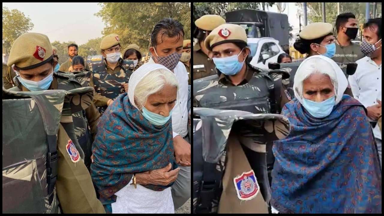 Farmers' protest: Delhi Police stop 'Shaheen Bagh dadi' Bilkis Bano ...