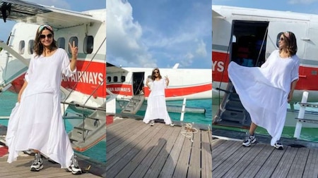 Hina Khan in Maldives