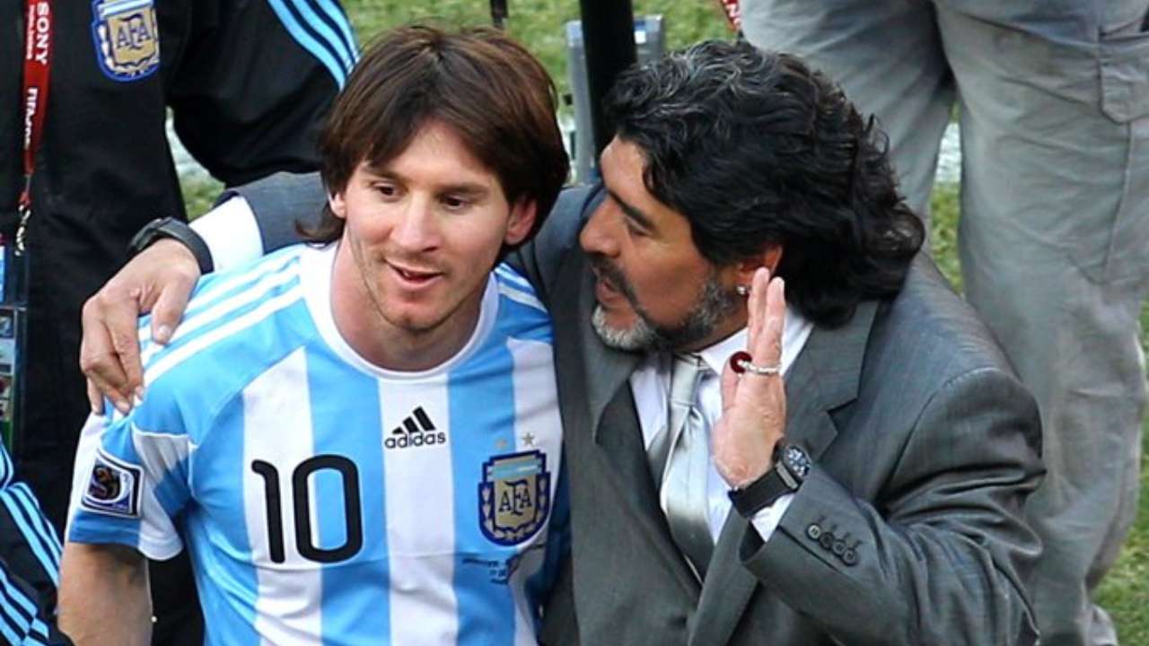 Lionel Messi pays homage to Diego Maradona as he introduces new