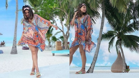 Hina Khan is making the most of her time in the Maldives