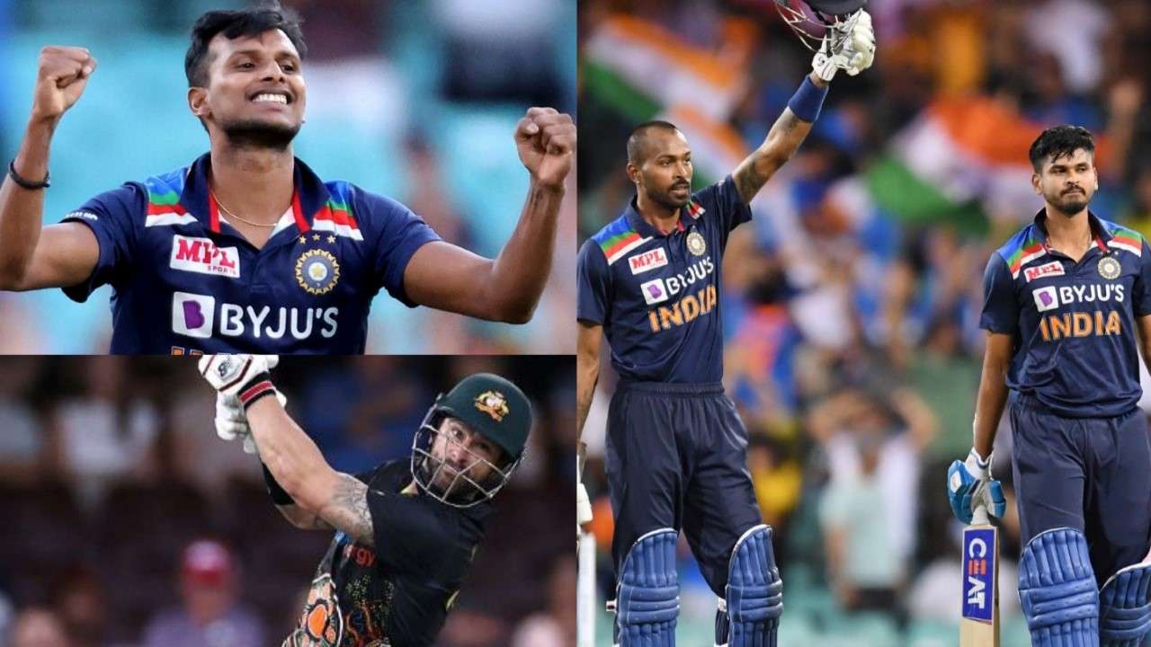In pics: hardik, shikhar, natarajan give india a series win in 2nd t20i against australia